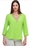 Blusón verde lima puntilla escote - Imagen 1