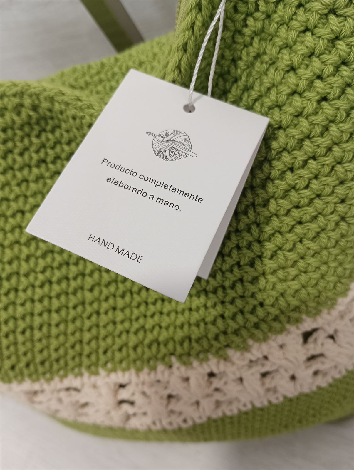 Bolso crochet verde - Imagen 3