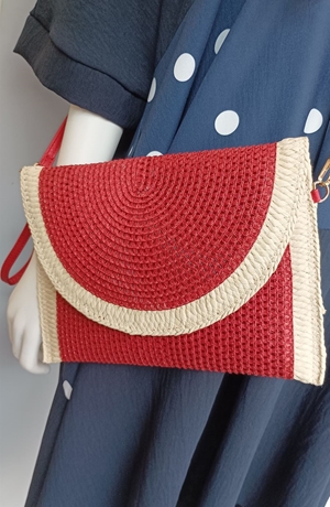 Bolso tipo sobre rojo - Imagen 1