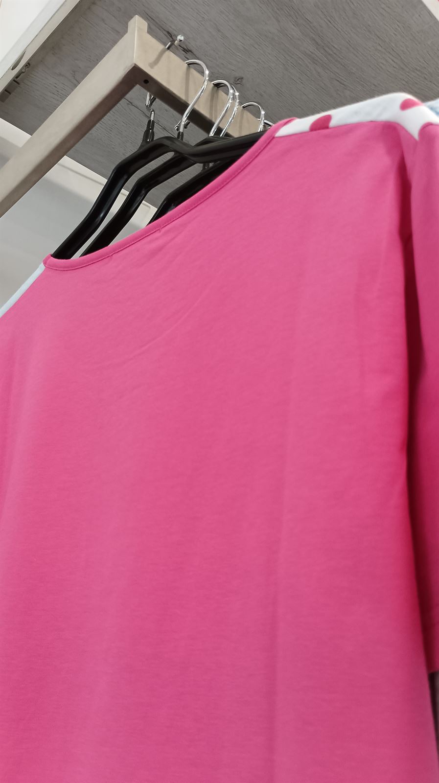 Camiseta algodón rosa - Imagen 3