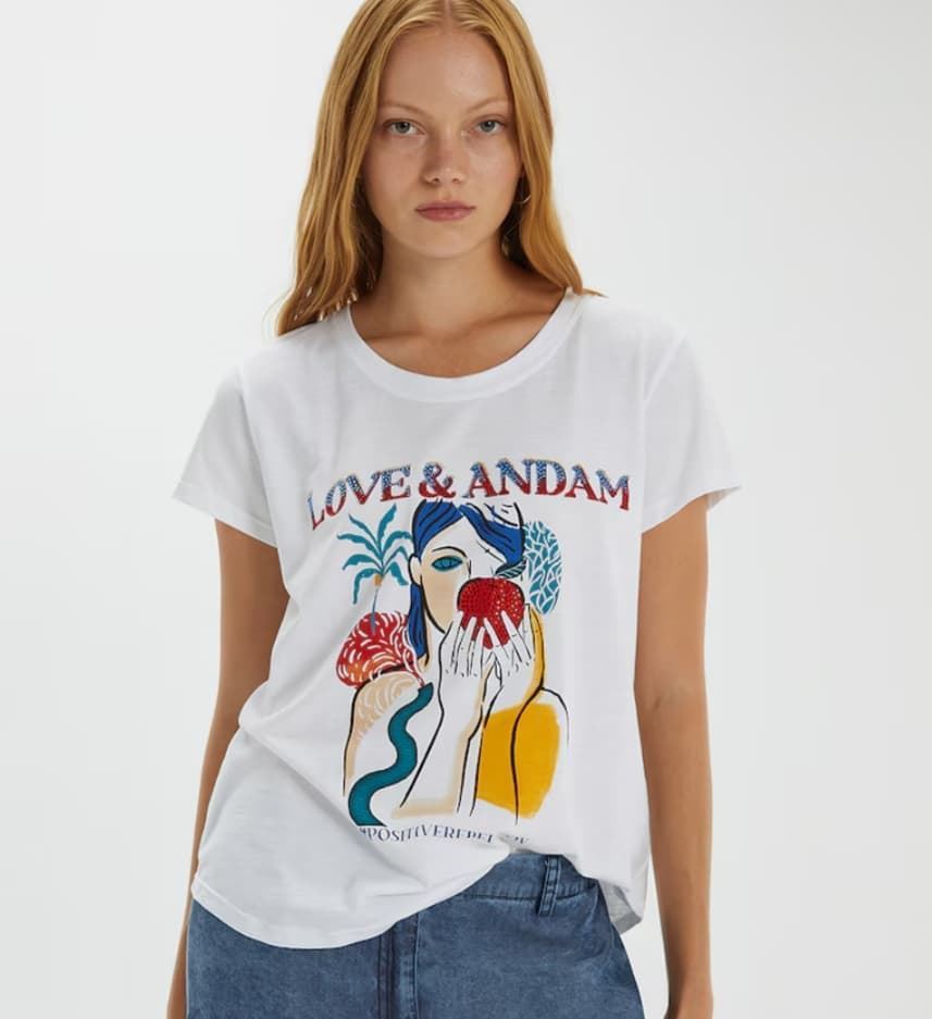 Camiseta Andam manzana - Imagen 1