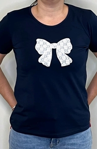 Camiseta azul marino lazada - Imagen 1