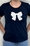Camiseta azul marino lazada - Imagen 1