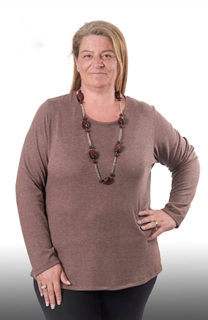 Camiseta cálida marrón - Imagen 1