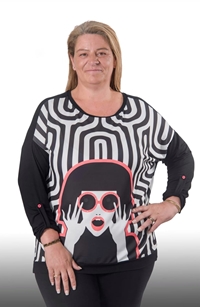 Camiseta chica gafas - Imagen 1