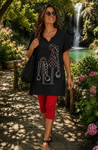 Camiseta chicas con trenzas - Imagen 1