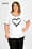 Camiseta corazón blanco moda curvy - Imagen 1