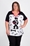 Camiseta perro y huesos moda curvy - Imagen 1