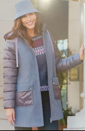 Chaquetón/ parka gris - Imagen 1