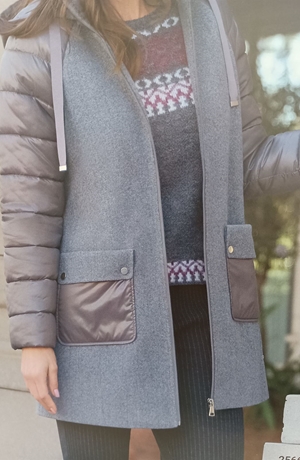 Chaquetón/ parka gris - Imagen 2