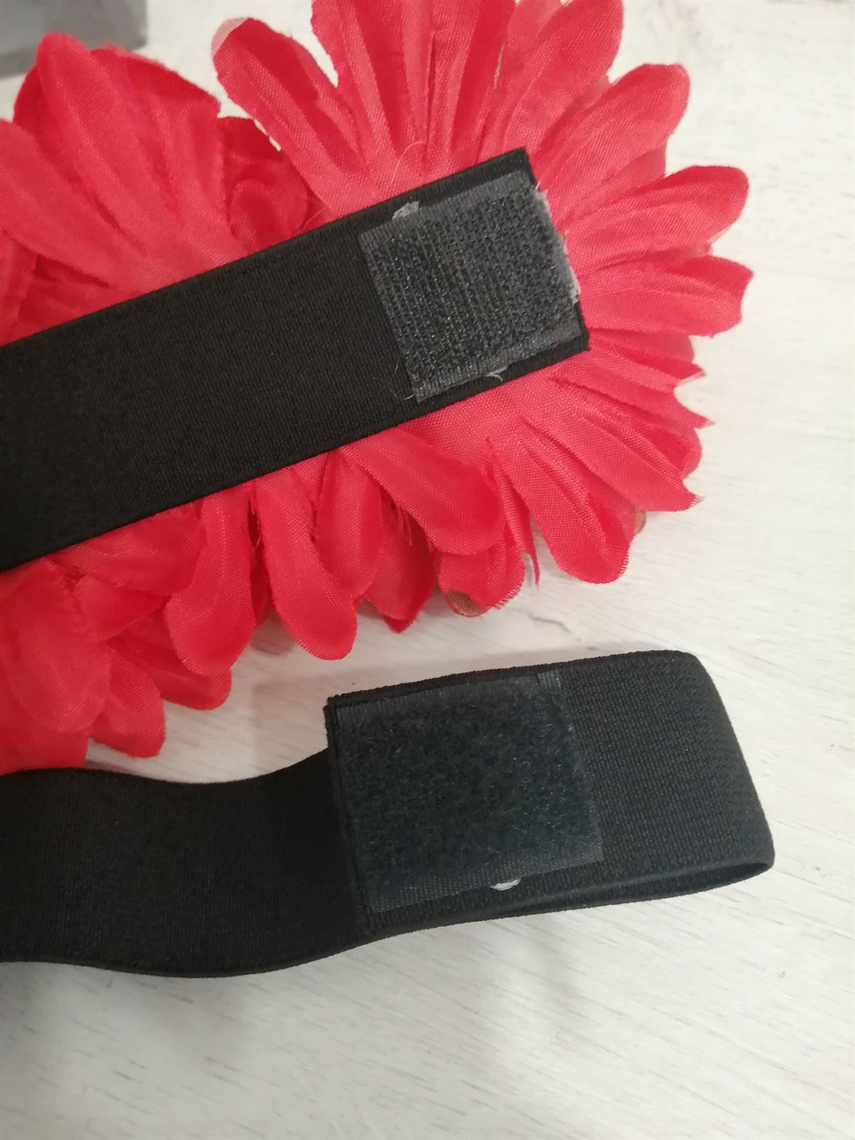 Cinturón floral rojo - Imagen 4