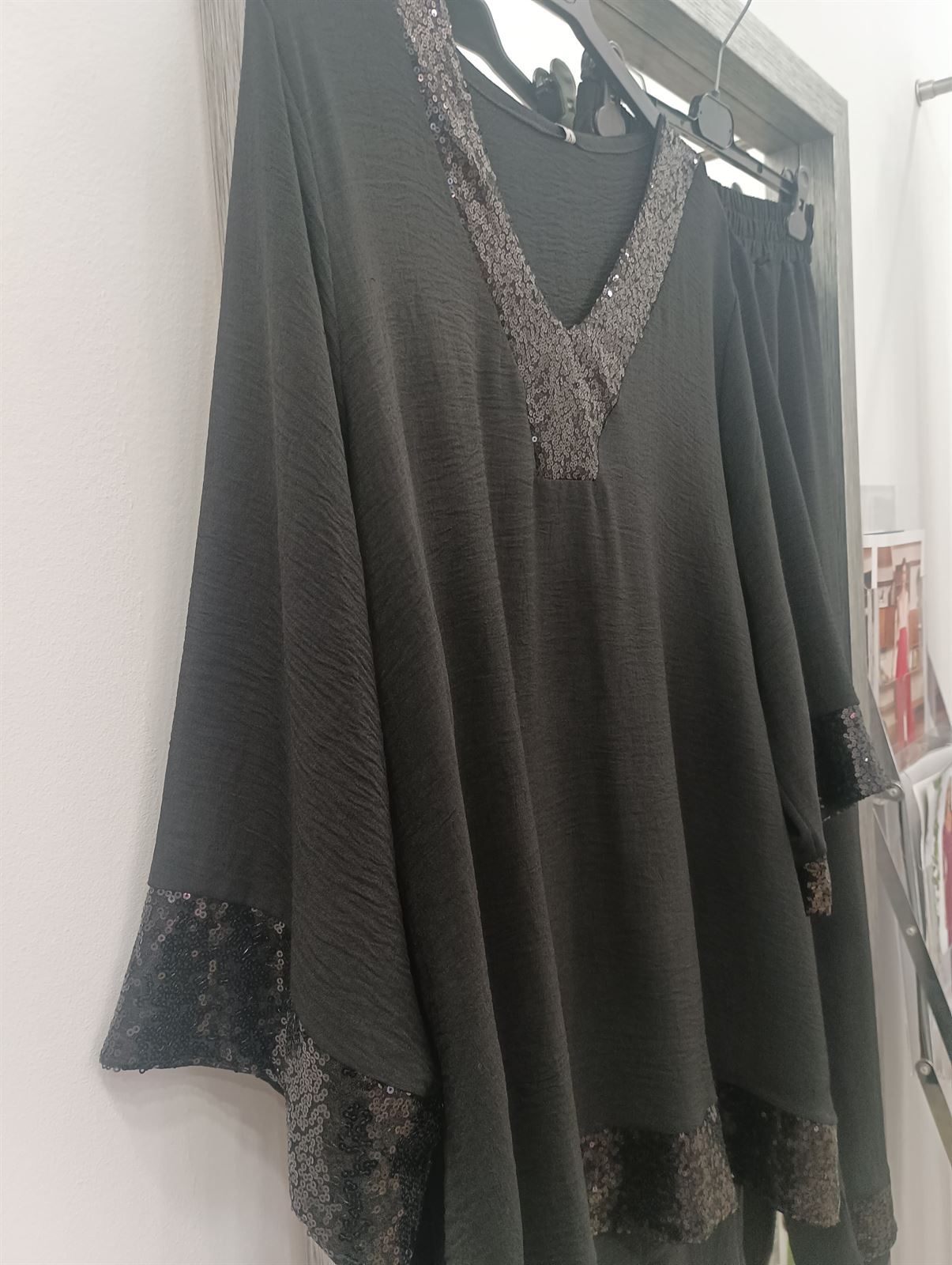 Conjunto 2 piezas lentejuelas negras - Imagen 5