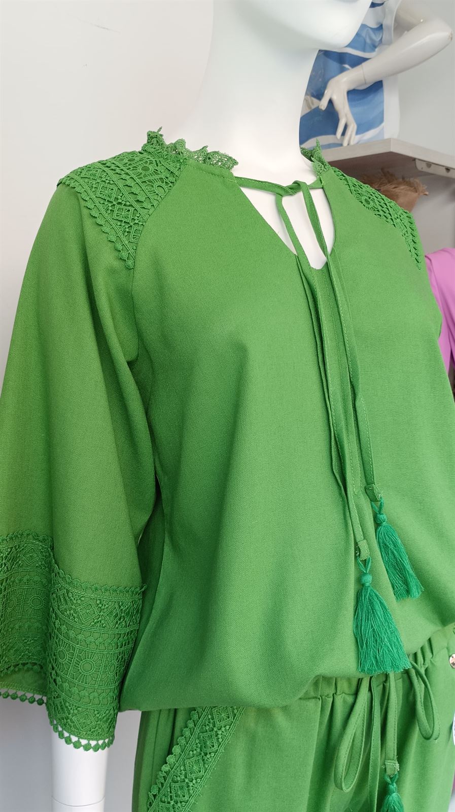 Conjunto ibicenco verde - Imagen 3