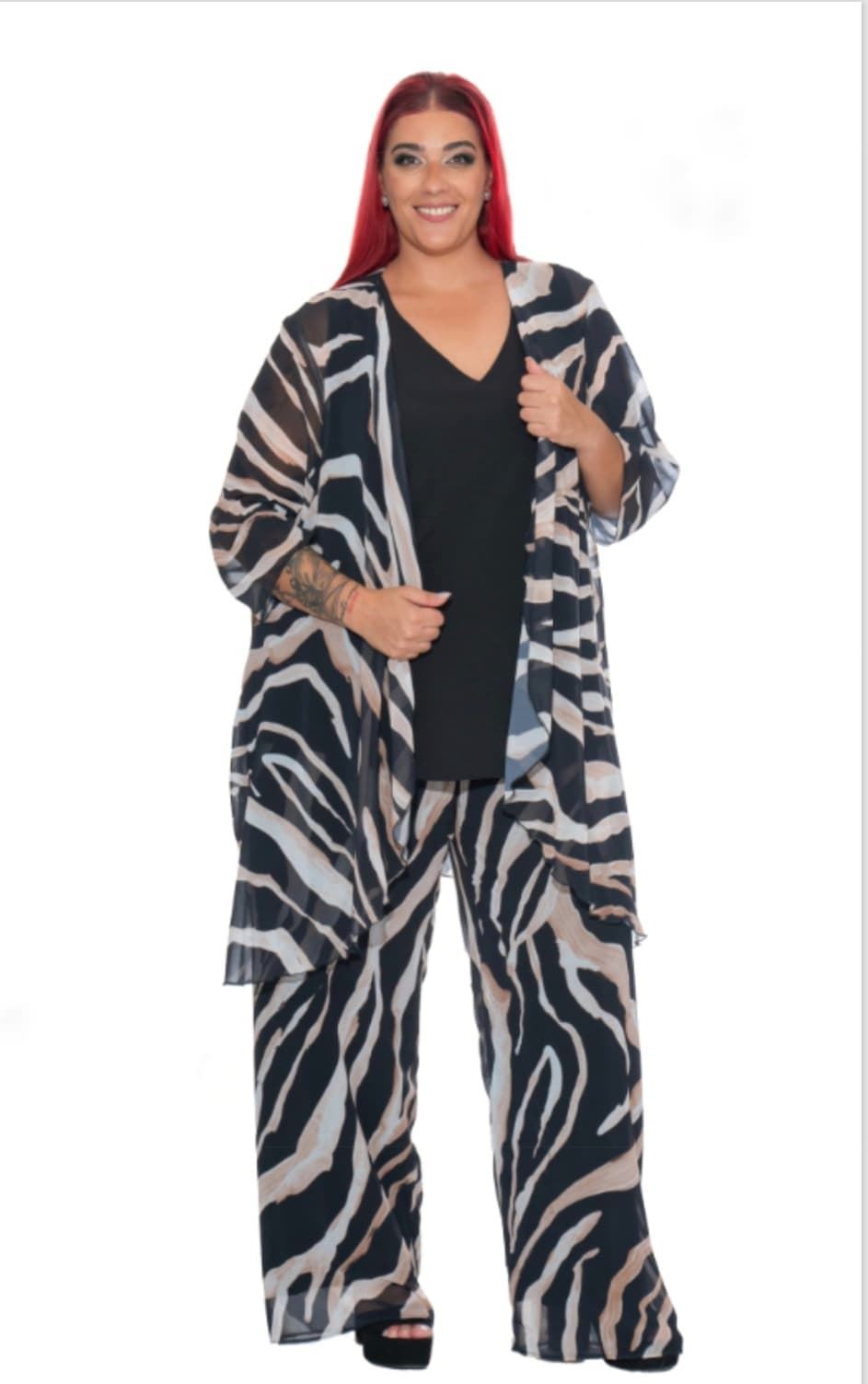 Conjunto pantalón zebra 3 piezas - Imagen 1