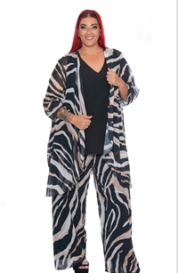 Conjunto pantalón zebra 3 piezas - Imagen 1