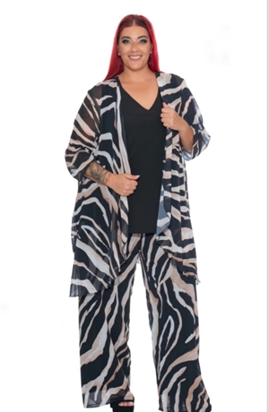 Conjunto pantalón zebra 3 piezas - Imagen 1