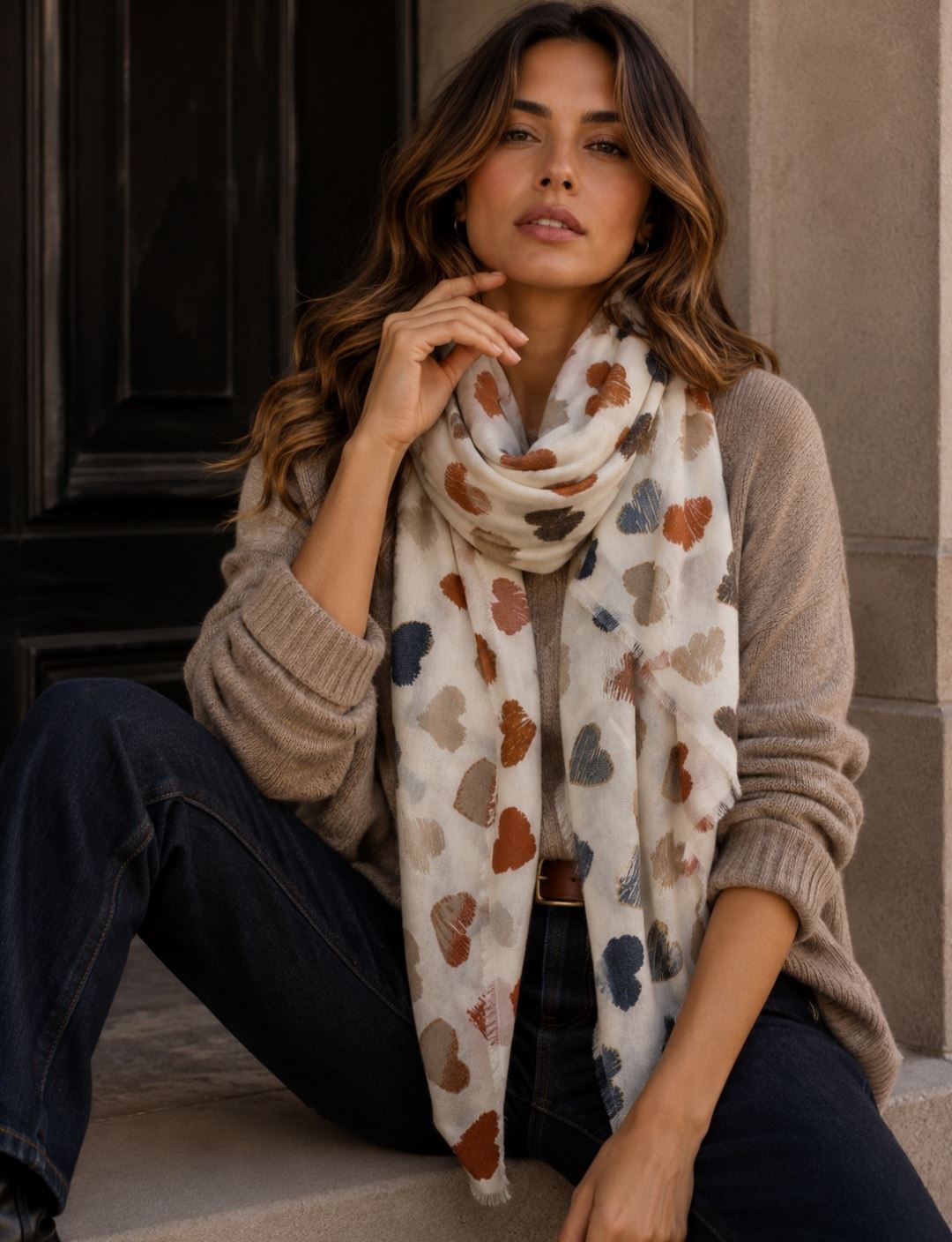 Foulard corazones - Imagen 1