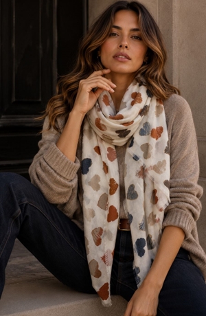 Foulard corazones - Imagen 1