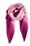 Foulard estampado grana/rosa - Imagen 1