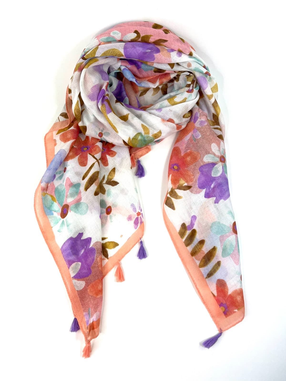 Foulard estampado mandarina - Imagen 1