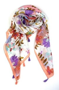 Foulard estampado mandarina - Imagen 1