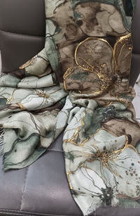 Foulard estampado verde - Imagen 2