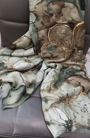 Foulard estampado verde - Imagen 2