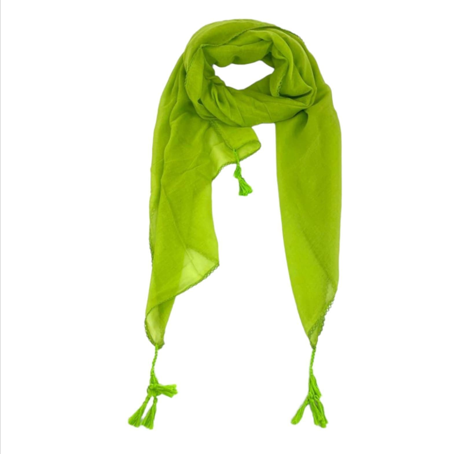 Foulard liso verde pistacho - Imagen 1