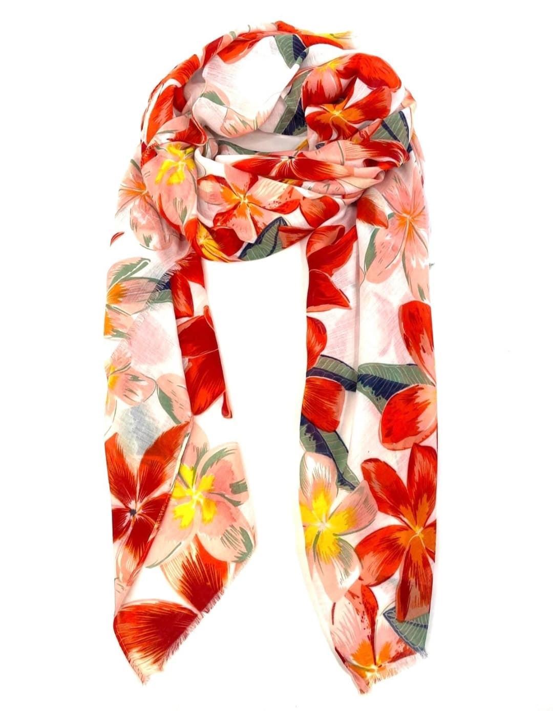 Foulard tropical naranja - Imagen 1