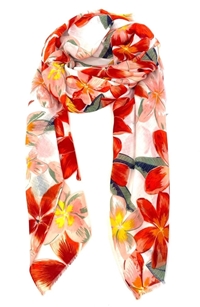Foulard tropical naranja - Imagen 1