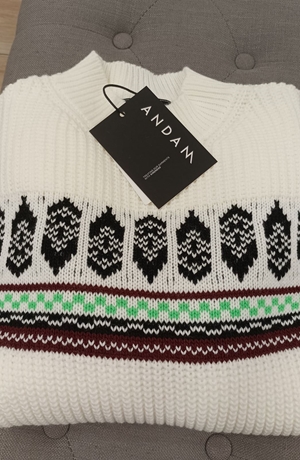 Jersey blanco ANDAM - Imagen 1