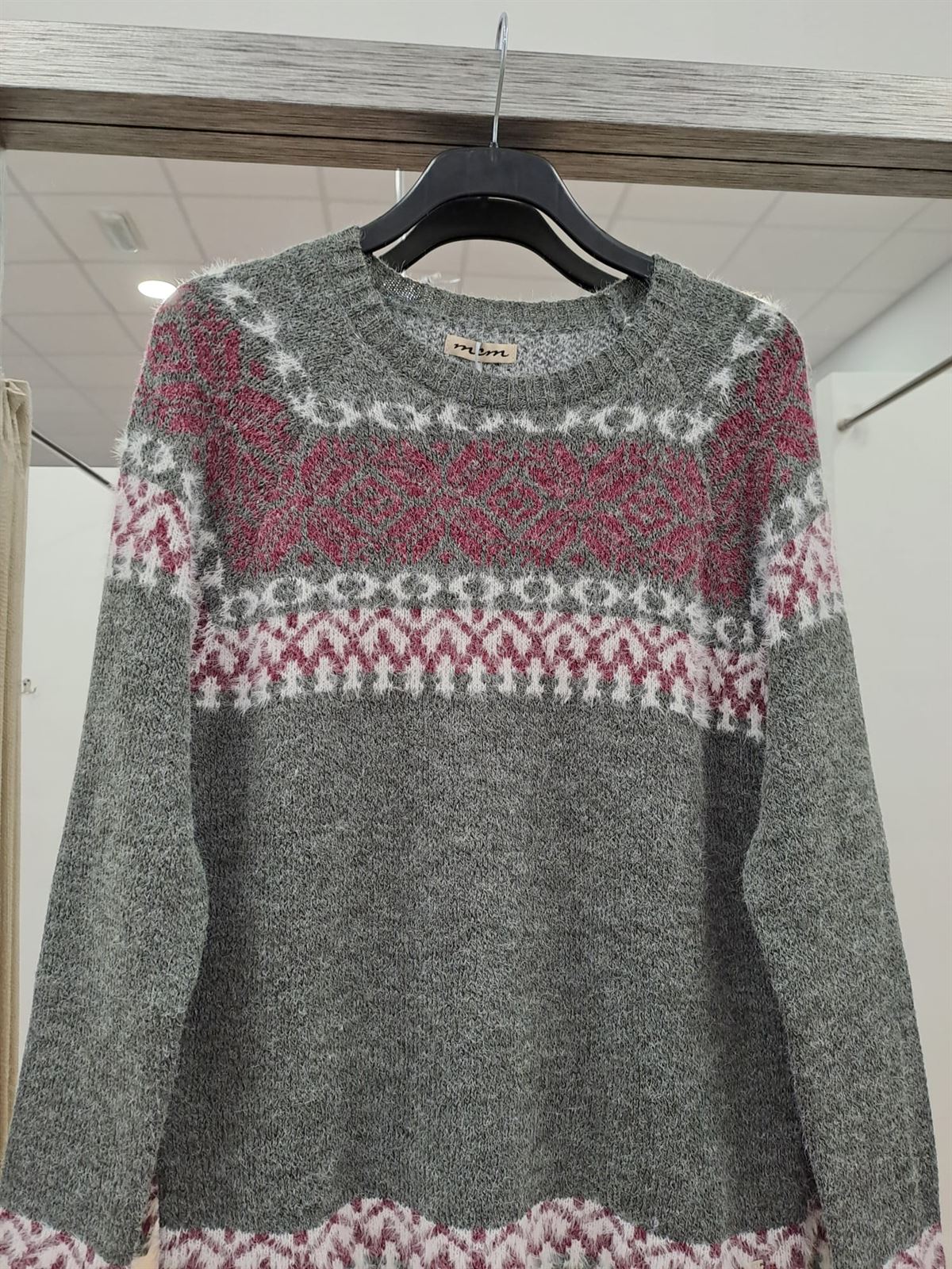 Jersey gris dibujos - Imagen 4