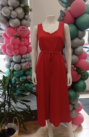 Mono piernas anchas rojo - Imagen 1