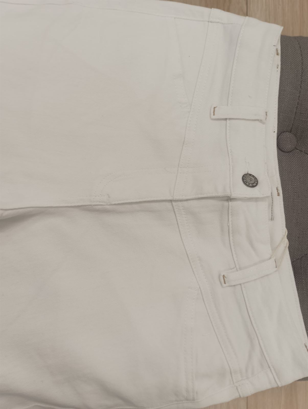 Pantalón vaquero blanco Andam - Imagen 7