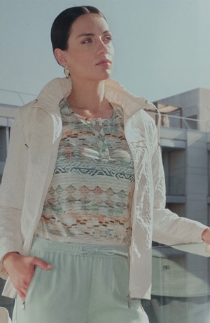 Parka corta blanco roto - Imagen 2