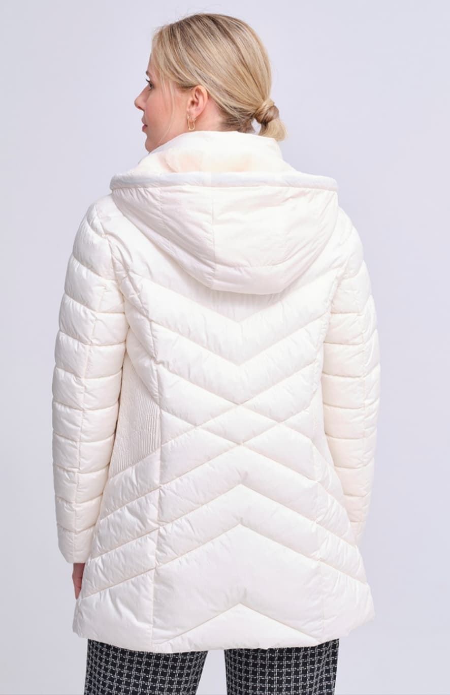 Parka larga blanca - Imagen 3