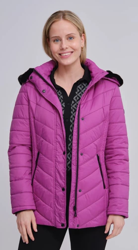 Parka rosa corta - Imagen 1