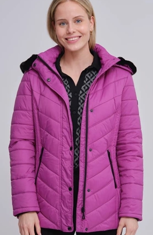 Parka rosa corta - Imagen 1