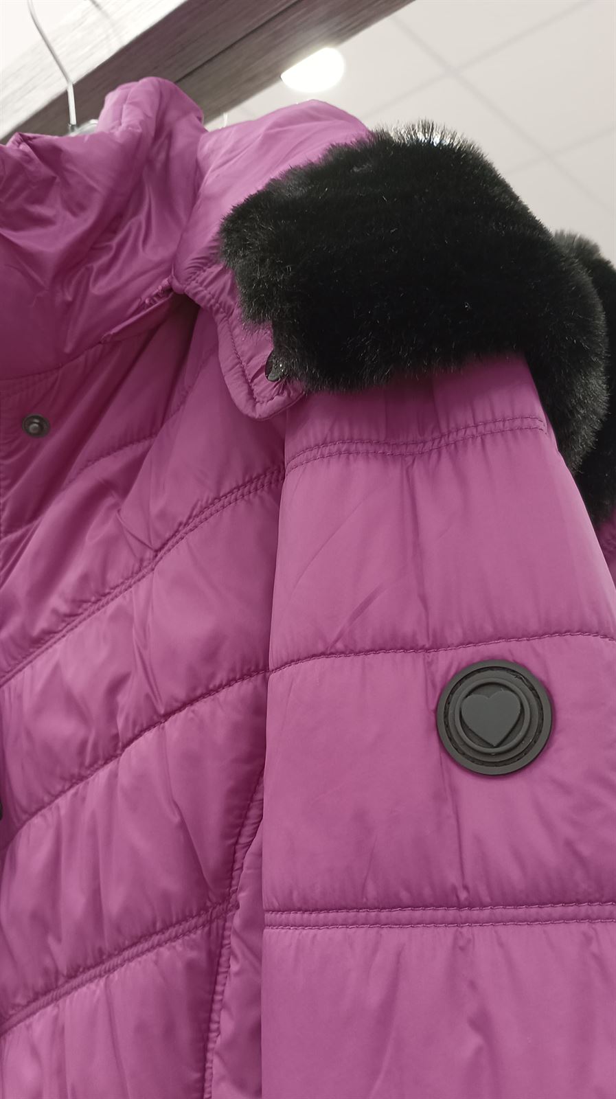 Parka rosa corta - Imagen 4