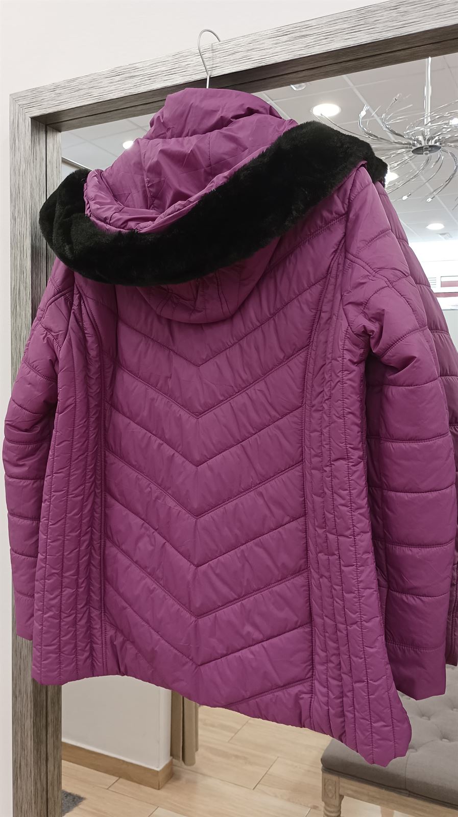 Parka rosa corta - Imagen 5