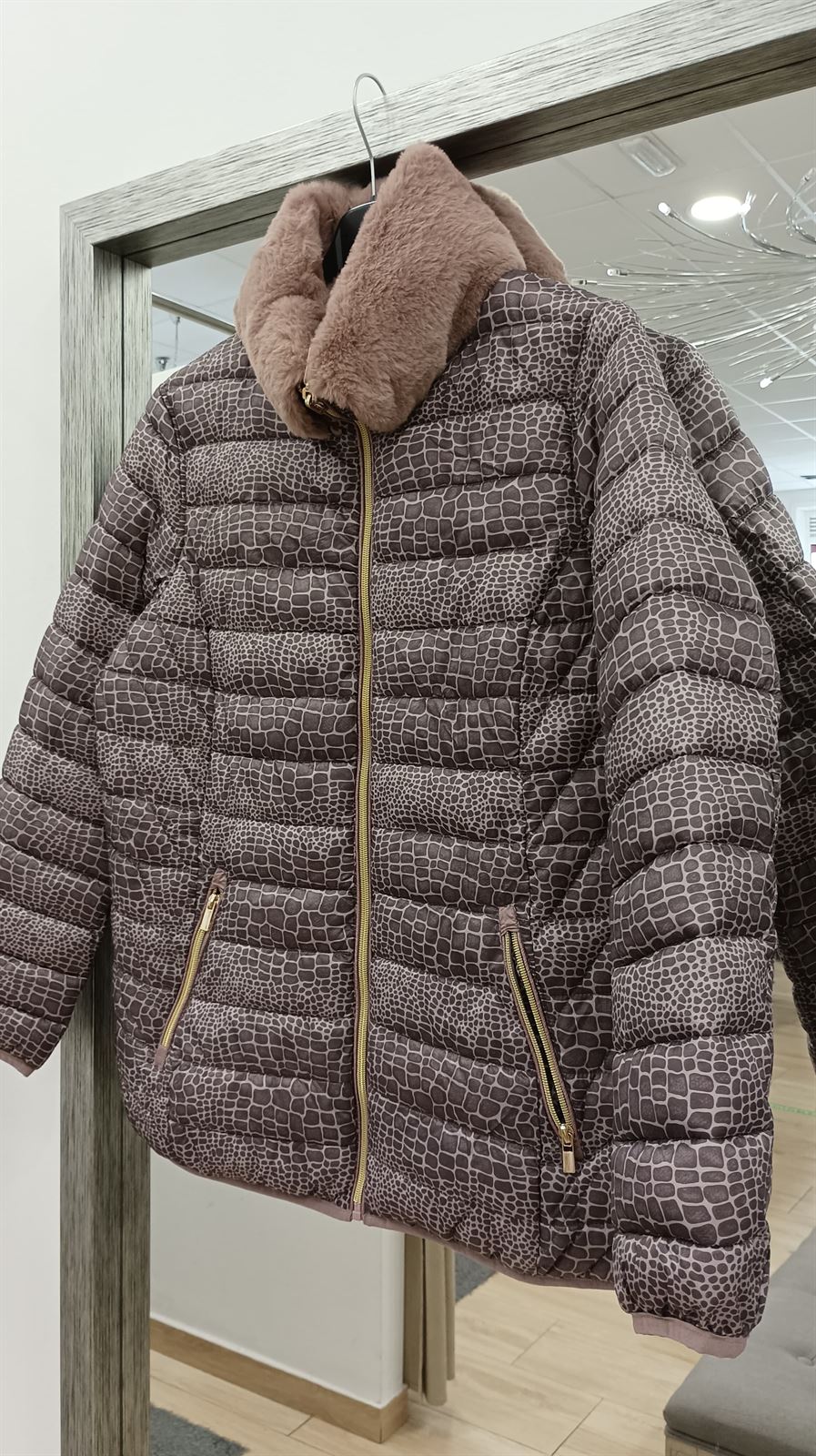 Parka rosa topos - Imagen 2