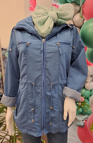 Parka verano azul añíl - Imagen 2