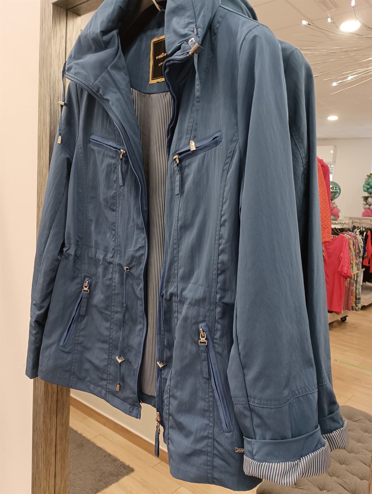 Parka verano azul añíl - Imagen 5