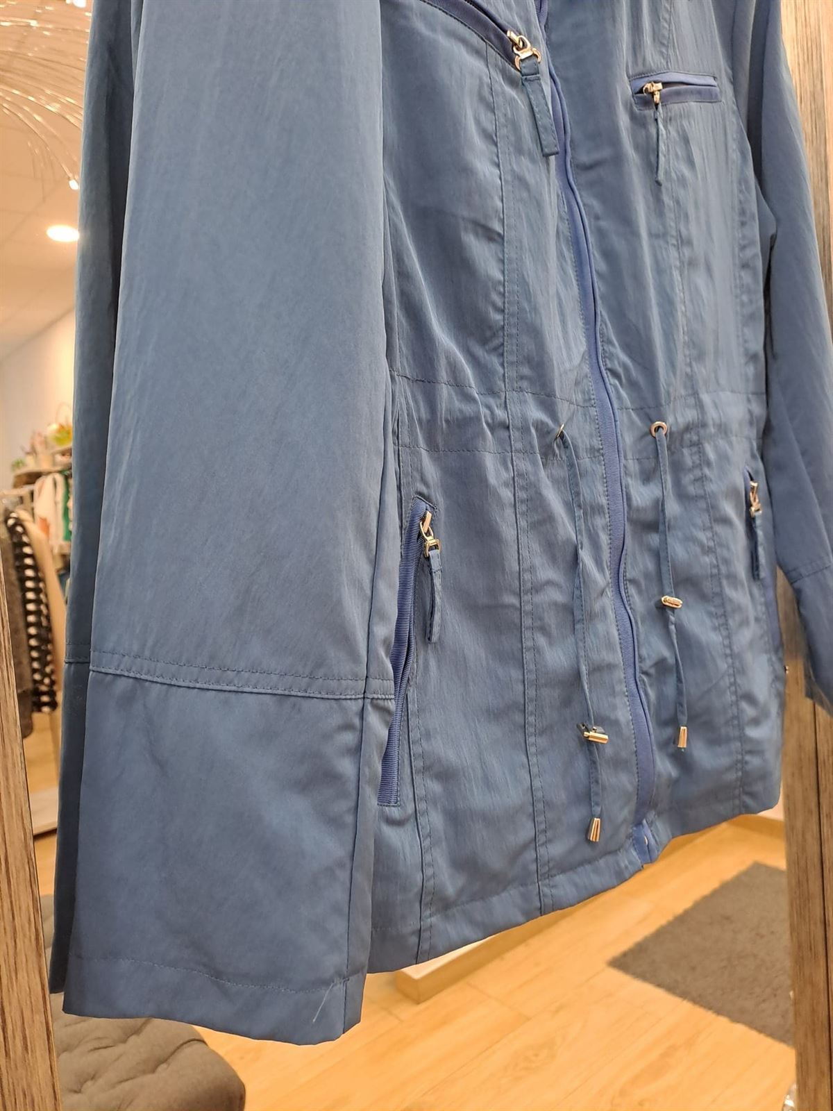 Parka verano azul añíl - Imagen 7
