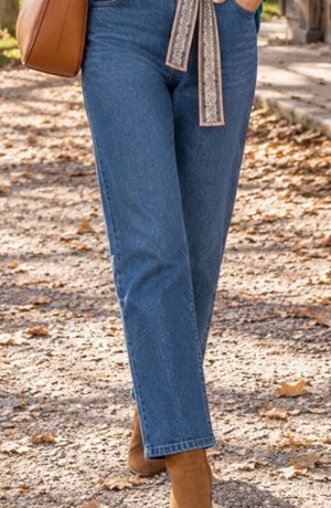 Vaquero básico lazada moda curvy - Imagen 1