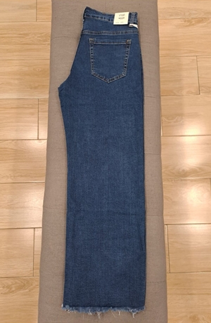 Vaquero pierna ancha desflecado - Imagen 2