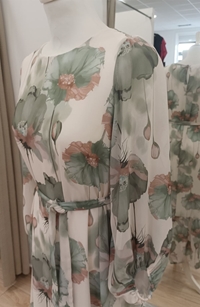 Vestido amapolas verde - Imagen 2