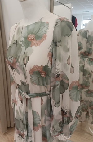 Vestido amapolas verde - Imagen 2