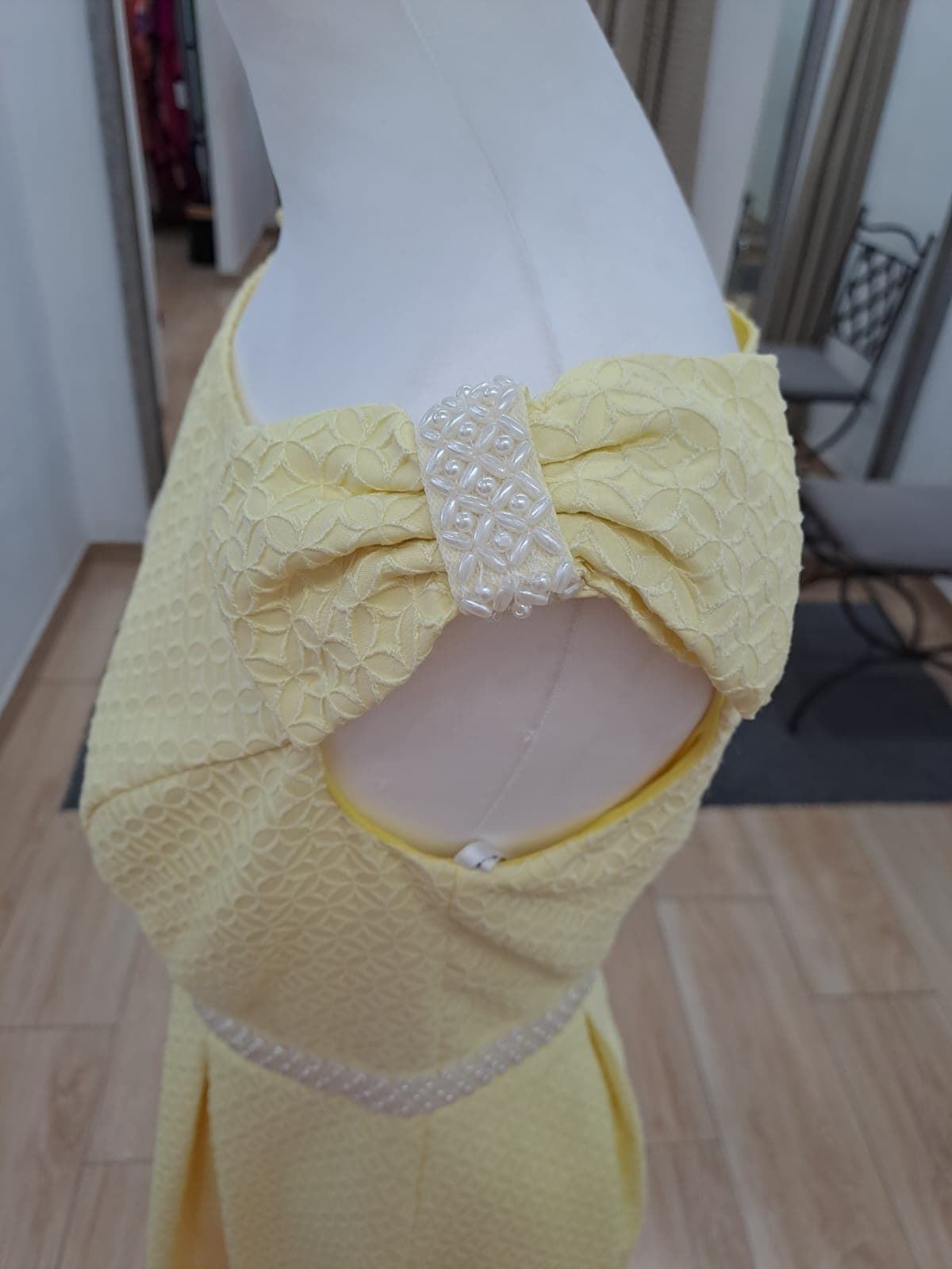 Vestido amarillo corto, Lisa - Imagen 4