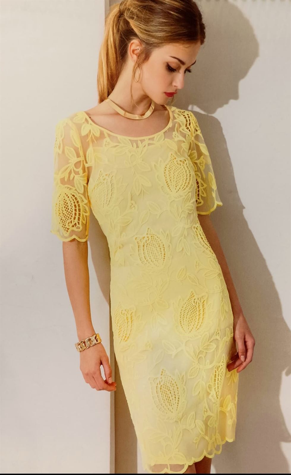 Vestido amarillo Flora - Imagen 1